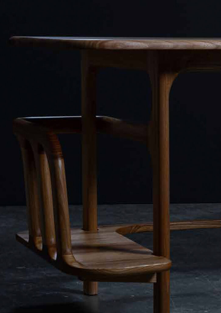 Ein Schreibtisch wie eine Skulptur von Nils Beimgraben